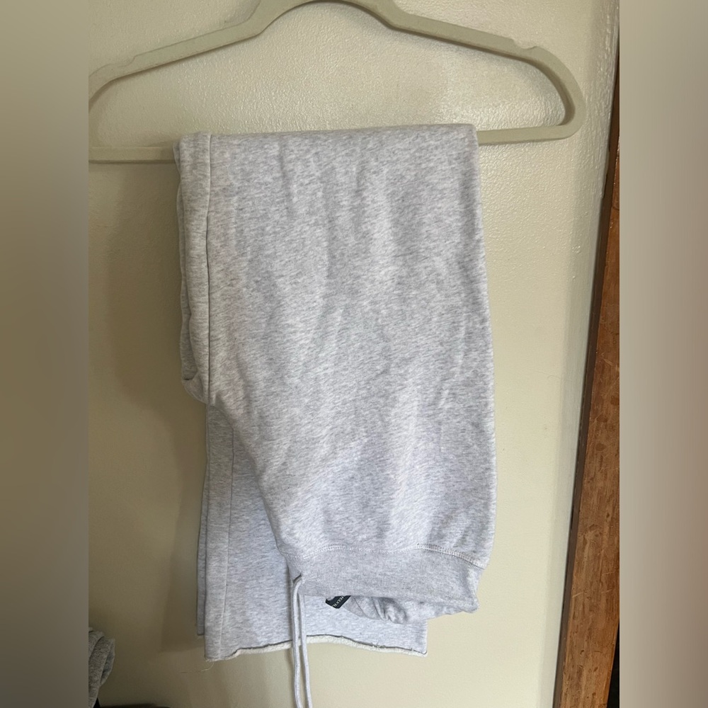 Gray sweat pants worn once or twice